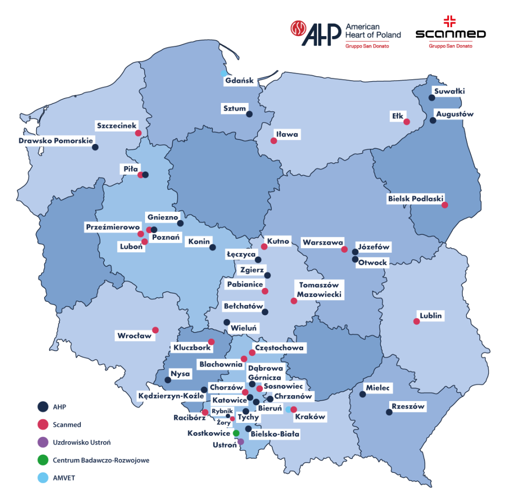 Mapka 2025 AHP + Scanmed logo Mapka 2025 AHP + Scanmed logo