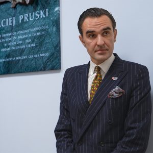 Uroczyste odsłonięcie tablicy upamiętniającej śp. Macieja Pruskiego