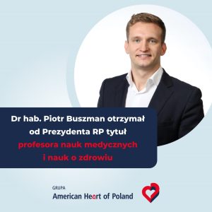 Tytuł Profesorski od Prezydenta RP dla dr. hab. n. med. prof. KAAFM Piotra Buszmana