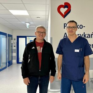 pan Zbigniew z ordynatorem B. Skwarna