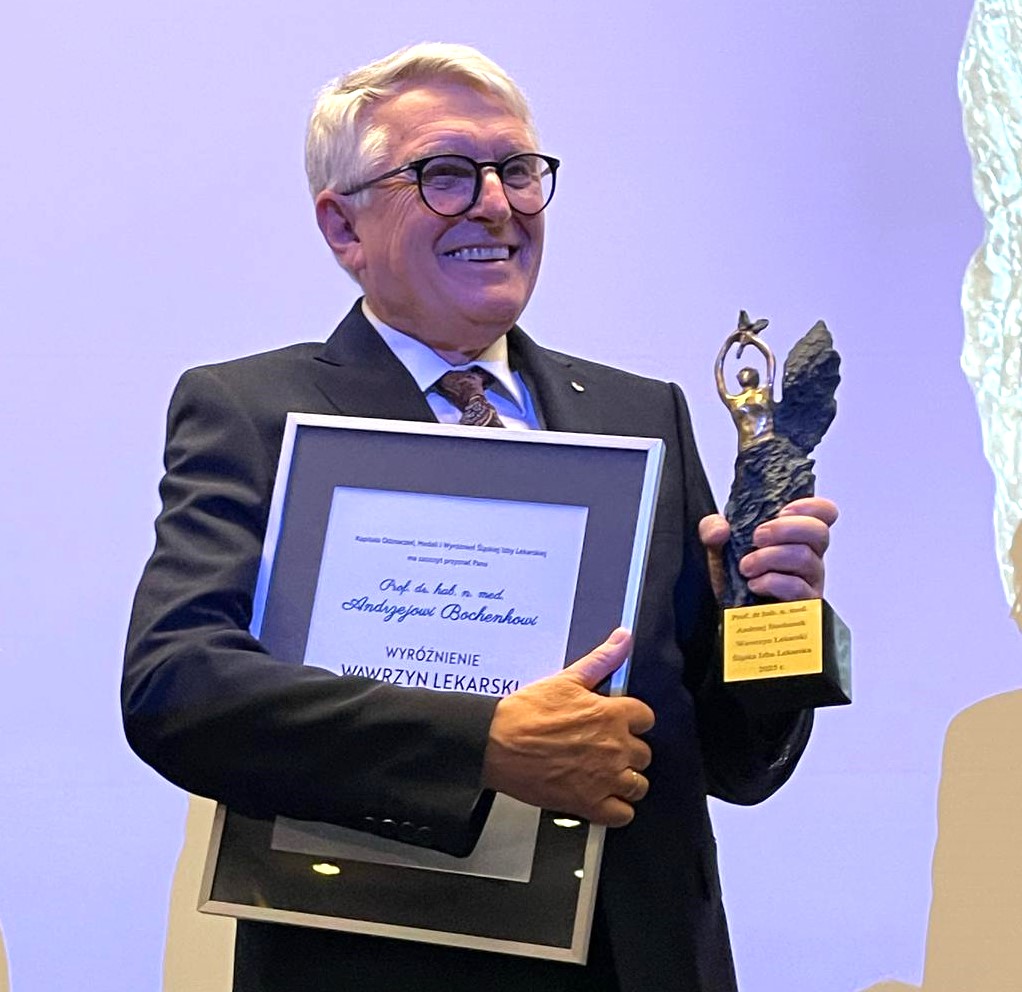 Prof. Andrzej Bochenek uhonorowany Wawrzynem Lekarskim